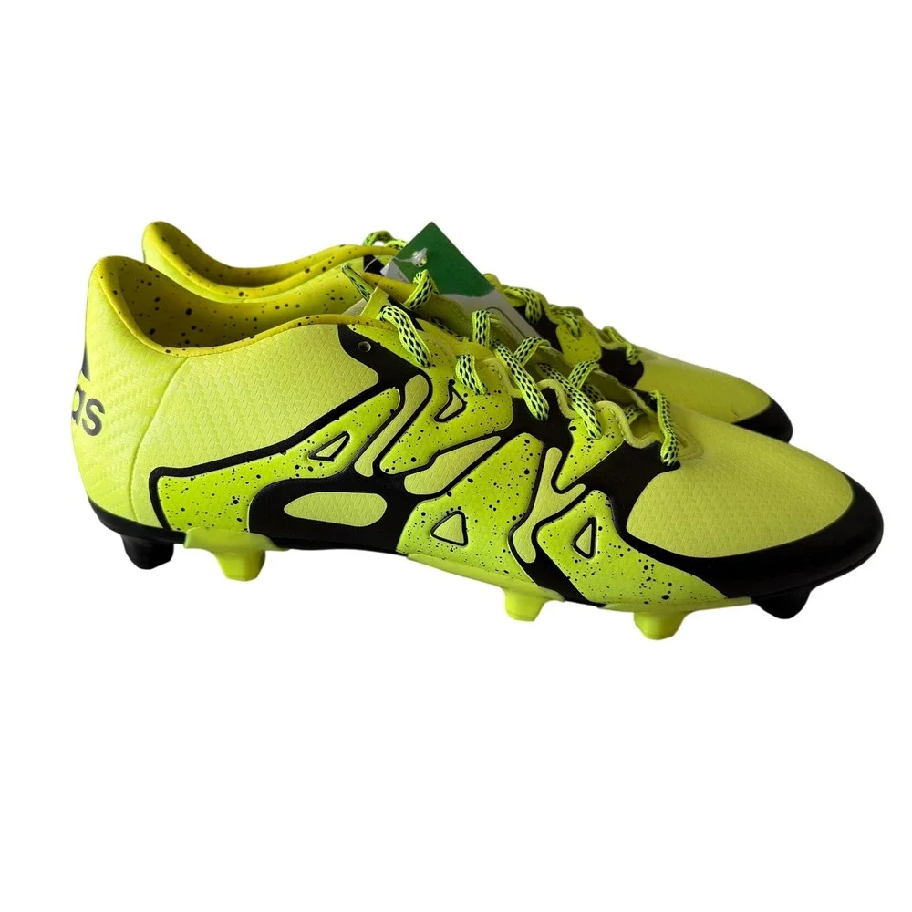 Adidas X 15.3 FG AG Soccer Cleats Solar Yellow Black Mens 8 B27001